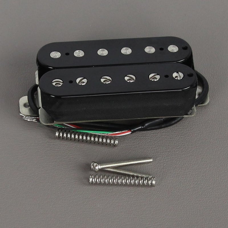 FLEOR 3pcs Ceramic Guitar Pickup HSS Humbucker Pickup Set Black Fit ST Style Electric Guitar Part - Image 3